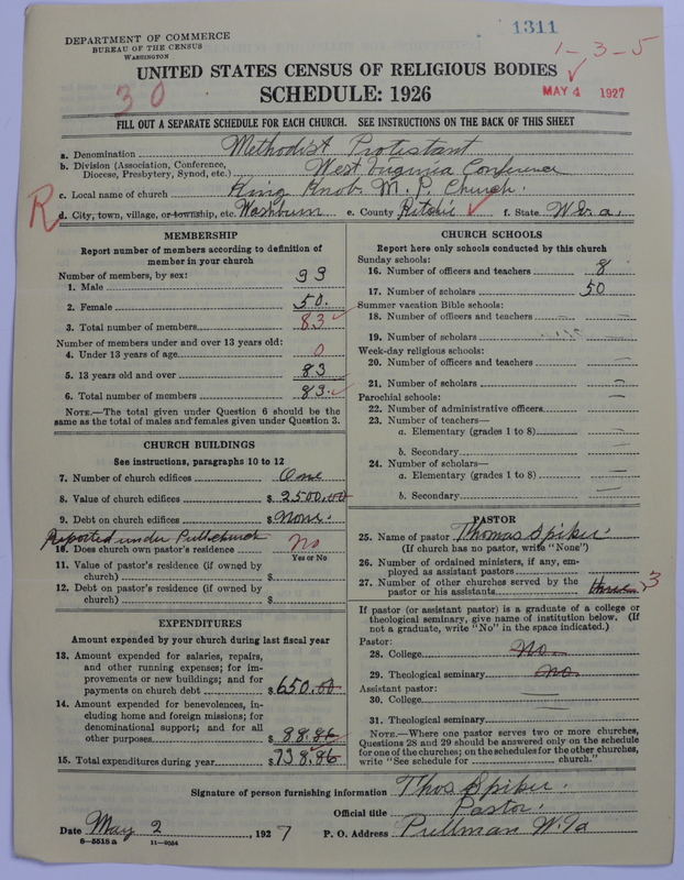 Scan of Methodist Protestant Church: 1311