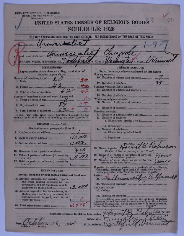 Scan of Universalist Church: 90