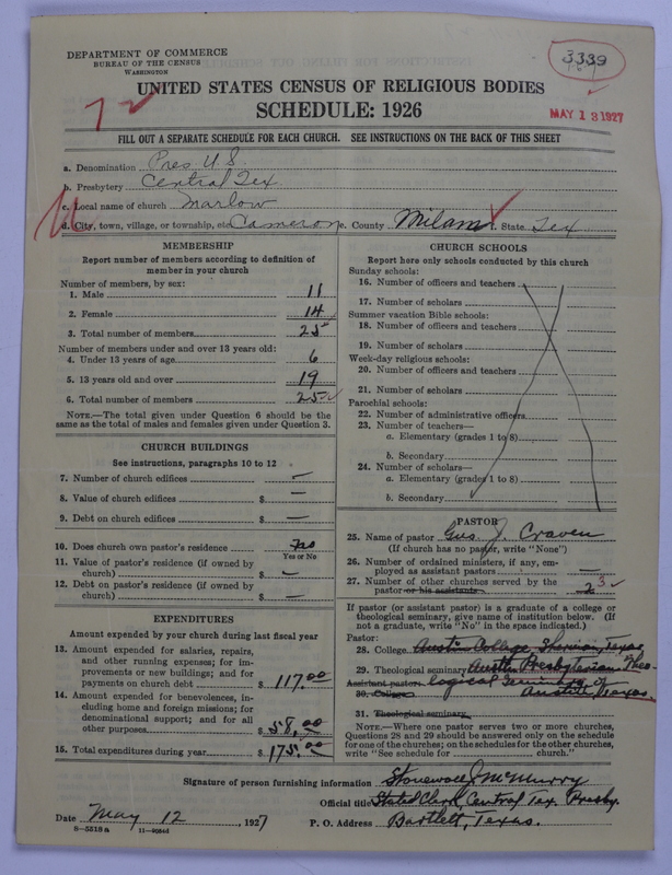Scan of Presbyterian Church in the United States: 3339