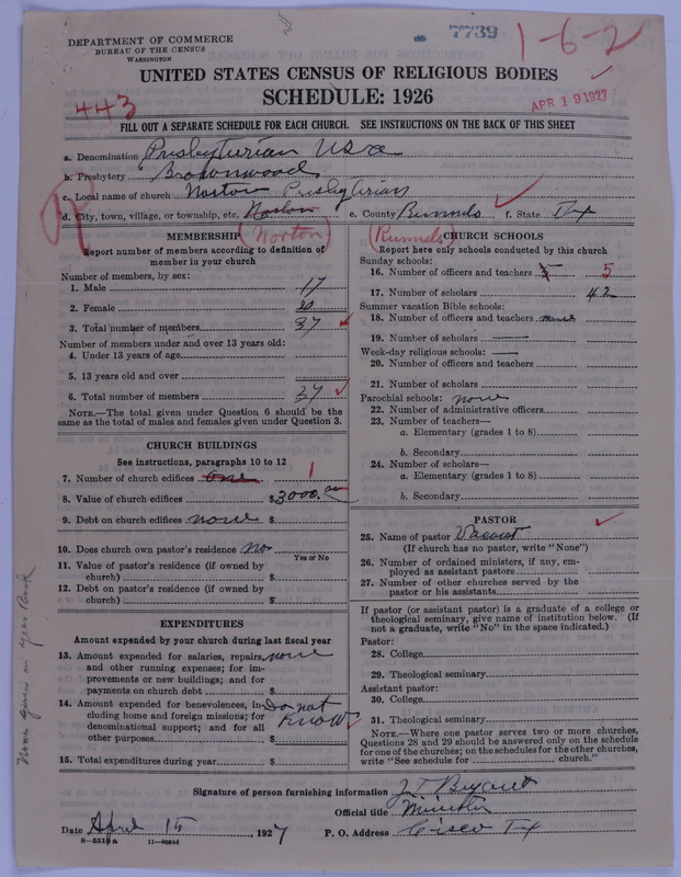 Scan of Presbyterian Church in the United States of America: 7739