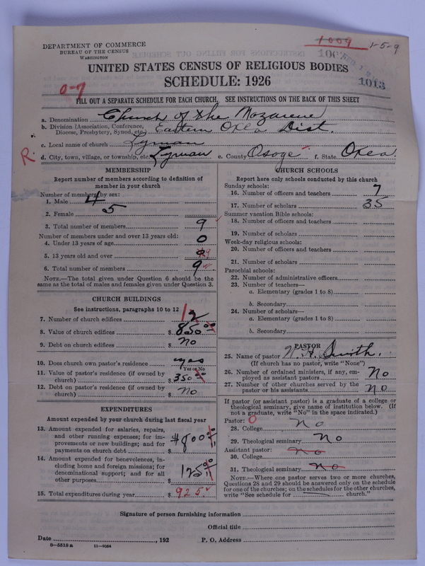 Scan of Church of the Nazarene: 1013