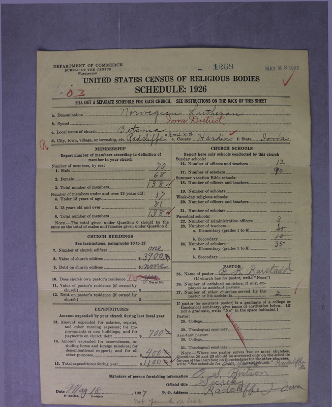 Scan of Norwegian Lutheran Church of America: 1269