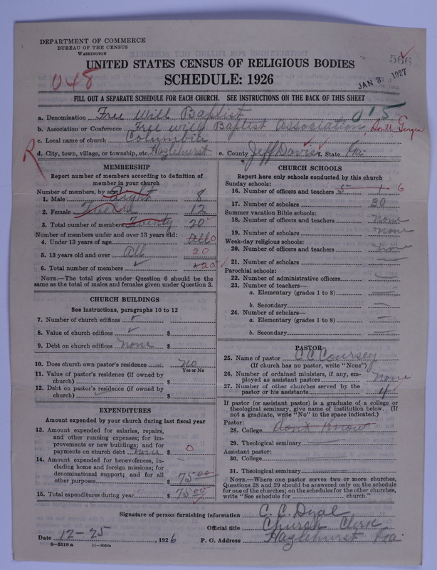 Scan of Free Will Baptists: 566