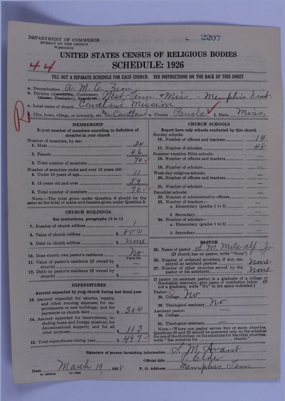 Scan of African Methodist Episcopal Zion Church: 2207