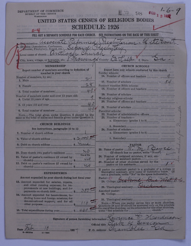 Scan of Associate Reformed Presbyterian Church: 98