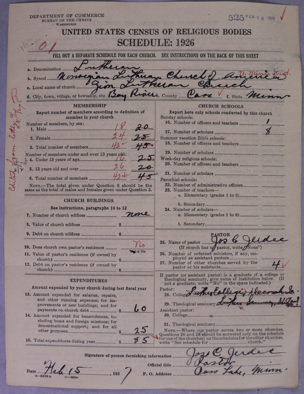 Scan of Norwegian Lutheran Church of America: 525