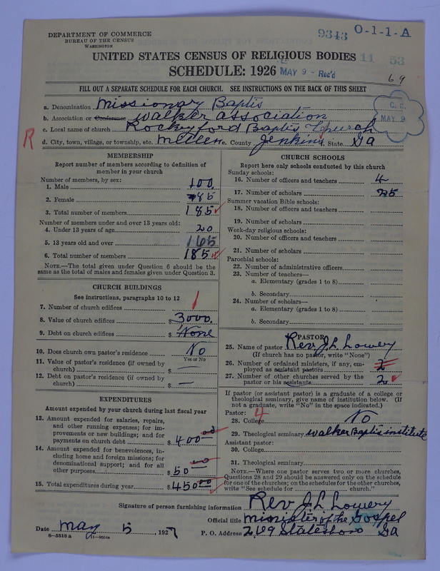 Scan of Negro Baptists: 9343