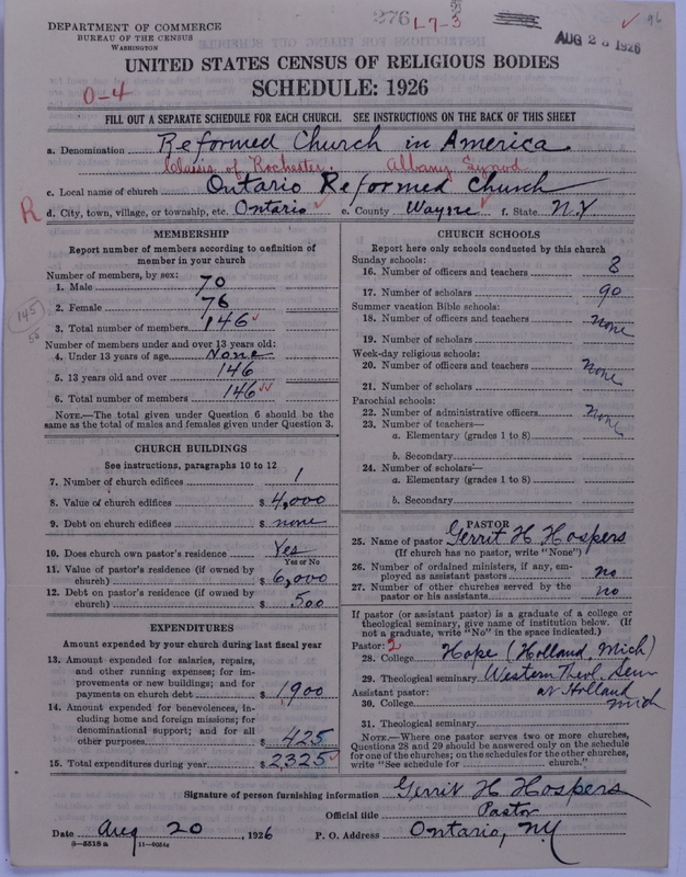 Scan of Reformed Church in America: 276