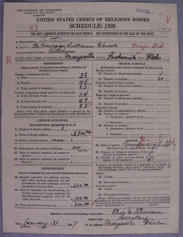 Scan of Norwegian Lutheran Church of America: 2486