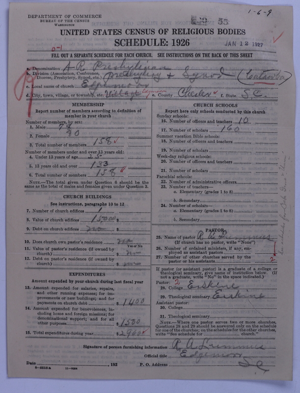 Scan of Associate Reformed Presbyterian Church: 55