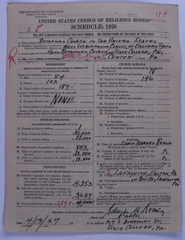 Scan of Reformed Church in the United States: 272