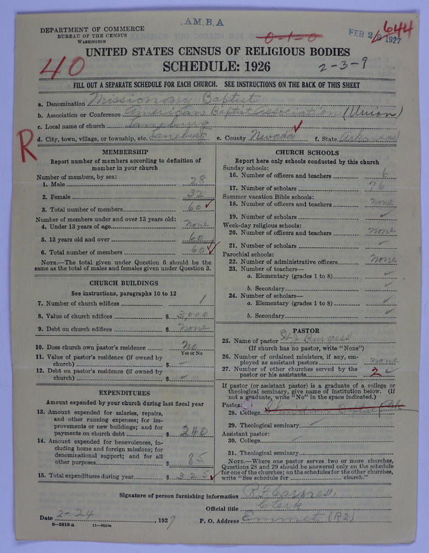 Scan of Landmark Baptist of America: 644