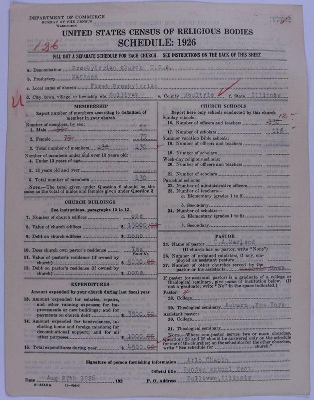 Scan of Presbyterian Church in the United States of America: 3772
