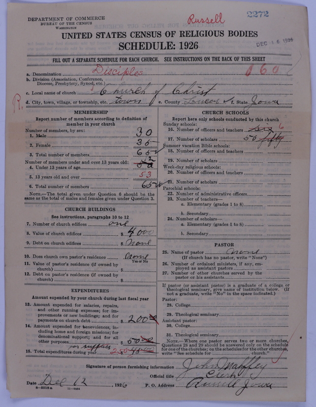 Scan of Disciples of Christ: 2272