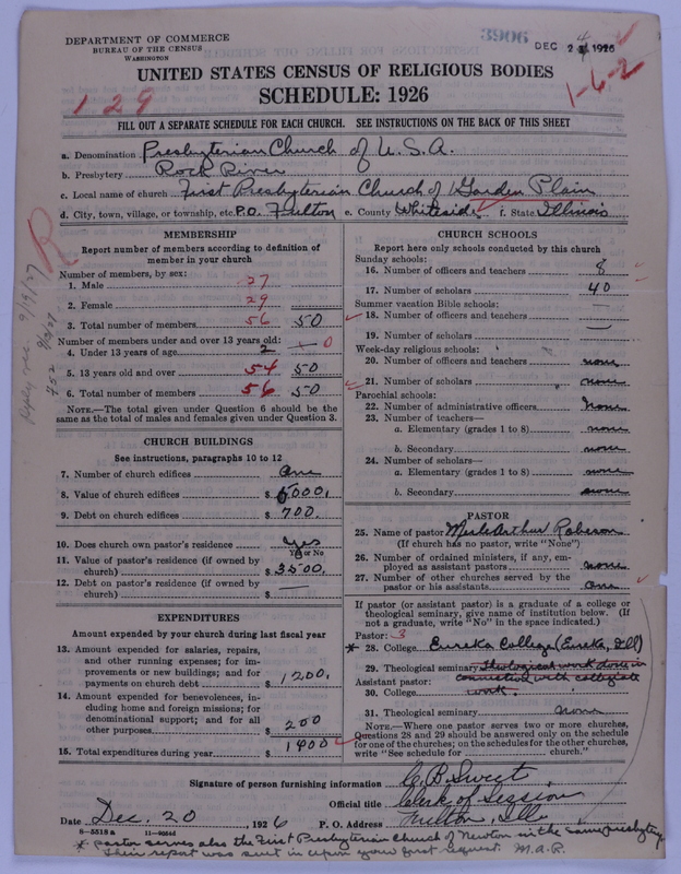 Scan of Presbyterian Church in the United States of America: 3906