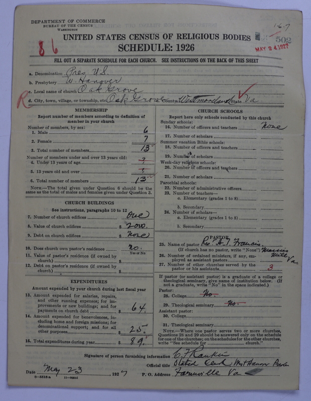 Scan of Presbyterian Church in the United States: 502