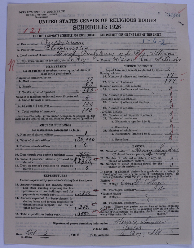 Scan of Presbyterian Church in the United States of America: 3689