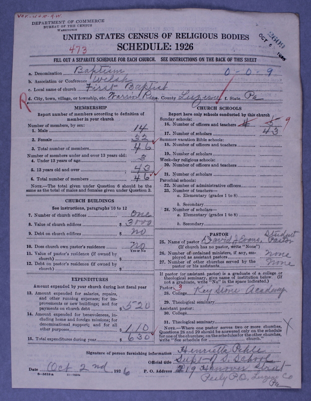 Scan of Northern Baptist Convention: 2609