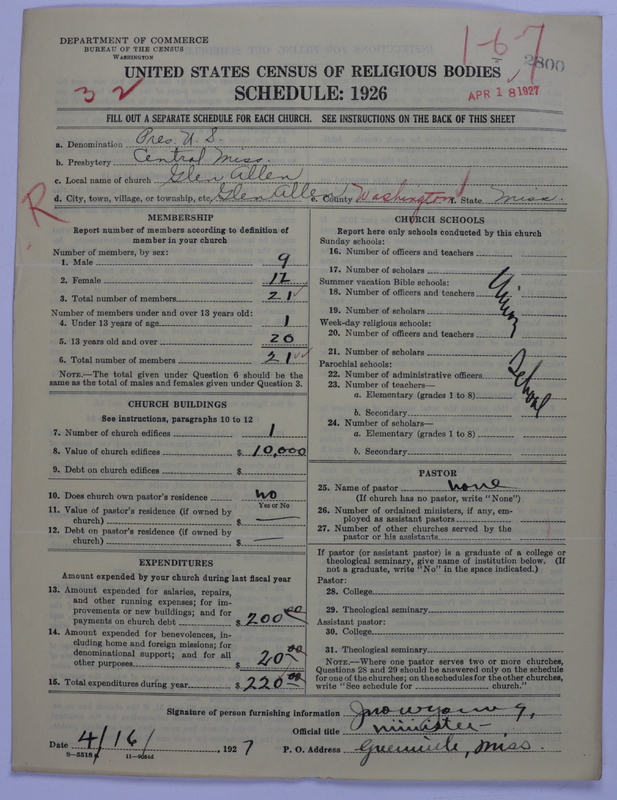 Scan of Presbyterian Church in the United States: 2800