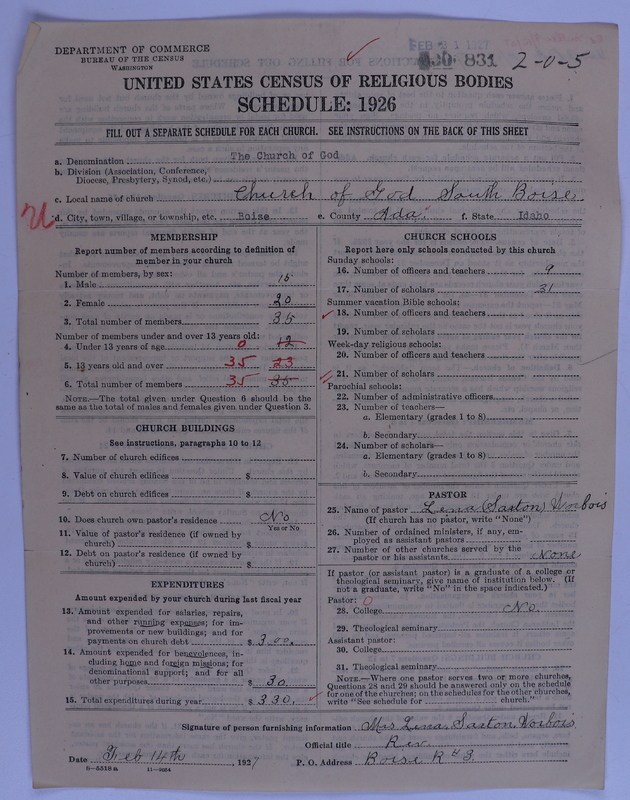 Scan of Church of God (Headquarters, Anderson, Ind.): 831