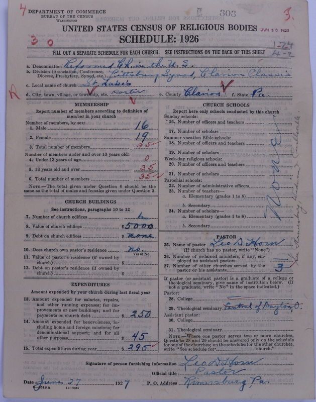 Scan of Reformed Church in the United States: 303