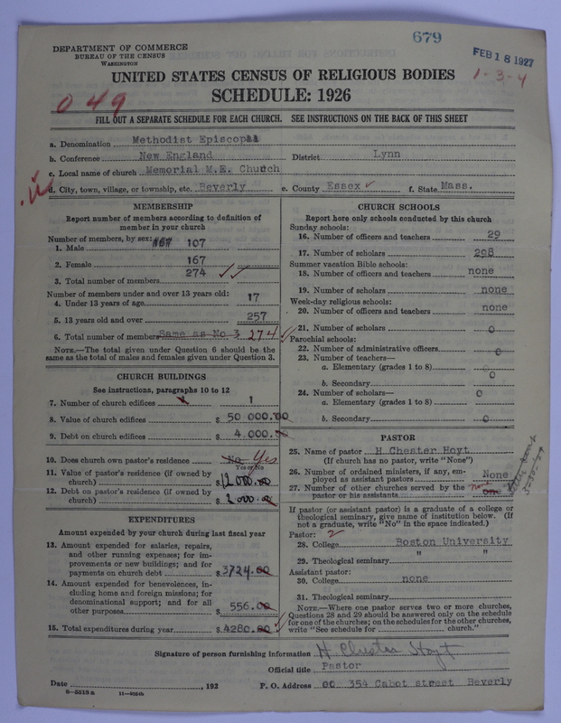 Scan of Methodist Episcopal Church: 679