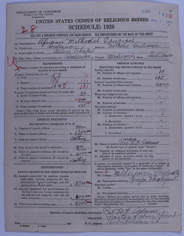 Scan of African Methodist Episcopal Church: 550