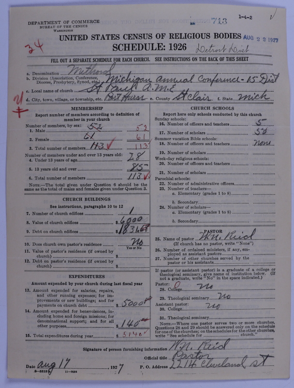 Scan of African Methodist Episcopal Church: 713