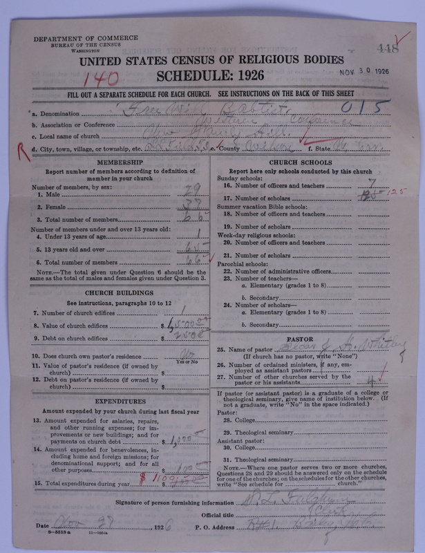 Scan of Free Will Baptists: 448