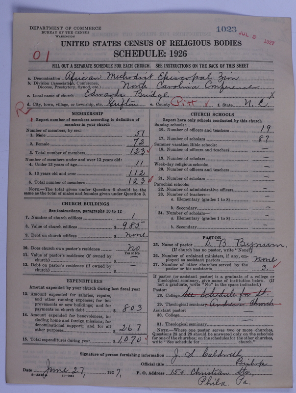 Scan of African Methodist Episcopal Zion Church: 1023