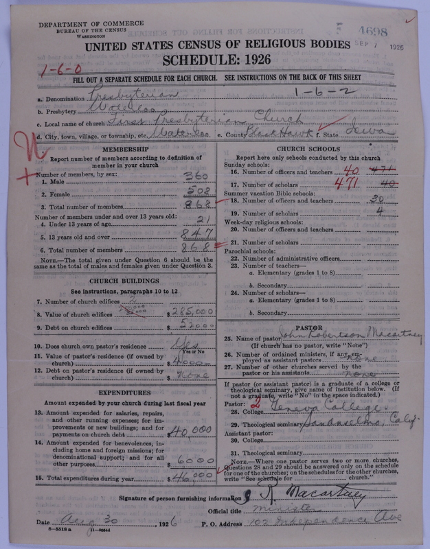 Scan of Presbyterian Church in the United States of America: 4698