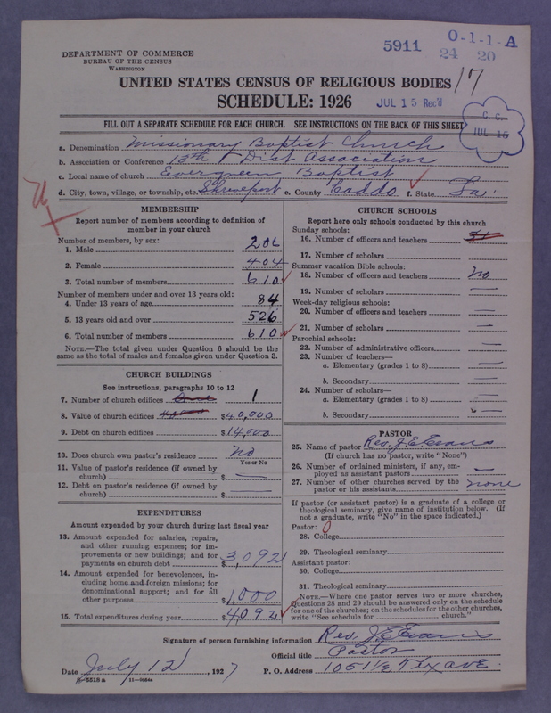 Scan of Negro Baptists: 5911