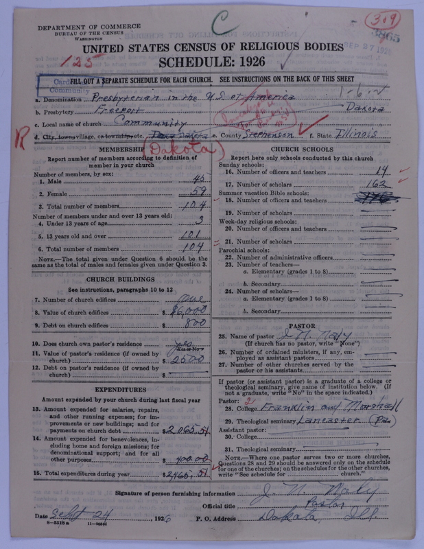 Scan of Presbyterian Church in the United States of America: 3865
