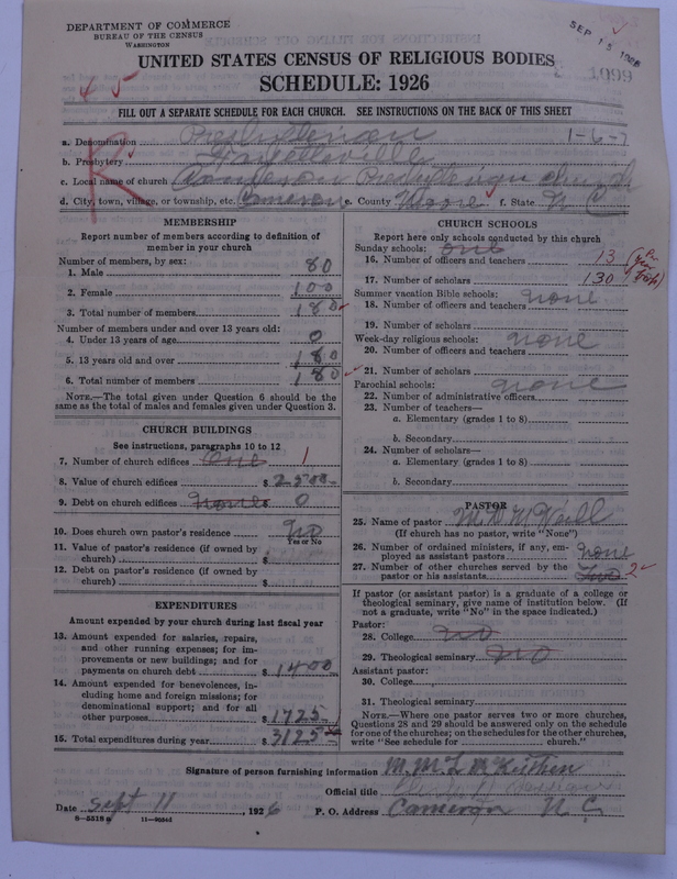 Scan of Presbyterian Church in the United States: 1099