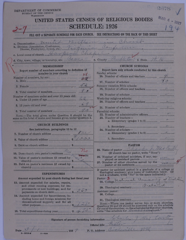 Scan of Church of the United Brethren in Christ: 2678