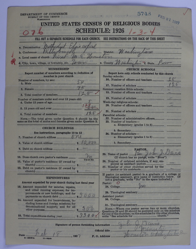 Scan of Methodist Episcopal Church: 5748