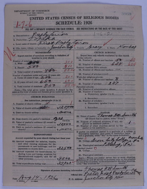 Scan of Presbyterian Church in the United States of America: 5960