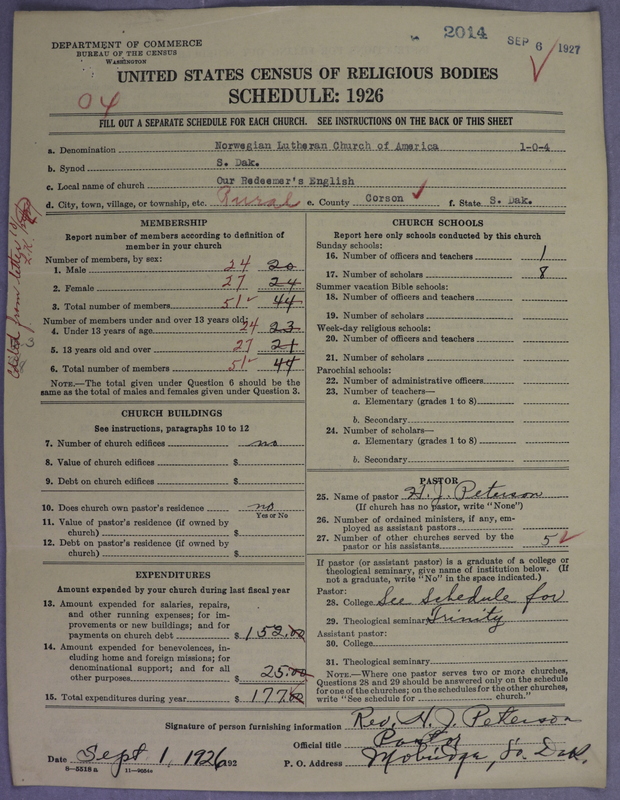Scan of Norwegian Lutheran Church of America: 2014