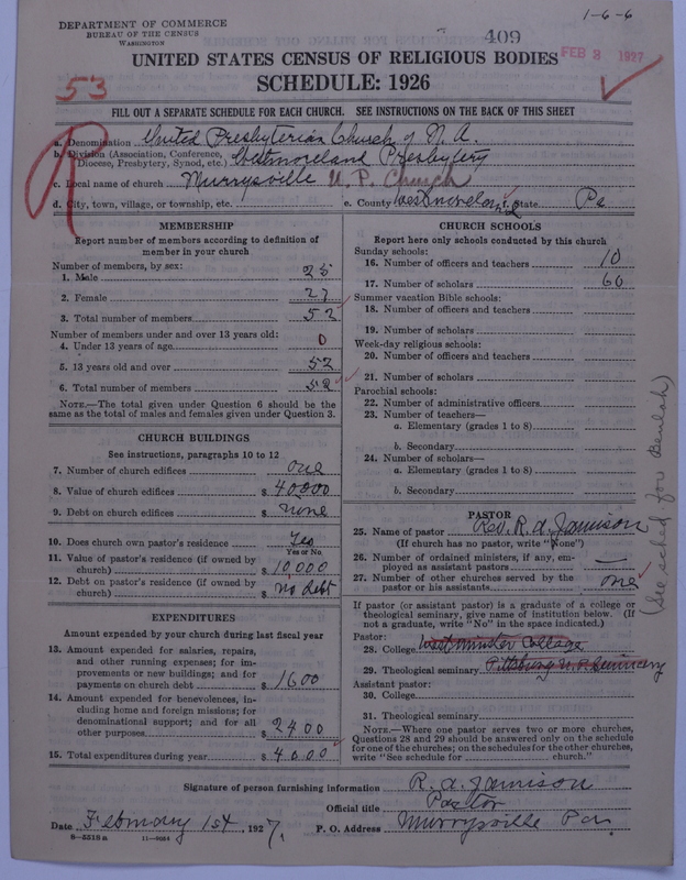 Scan of United Presbyterian Church of North America: 409