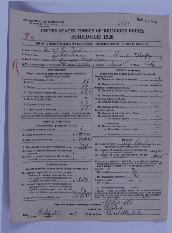Scan of African Methodist Episcopal Zion Church: 2346