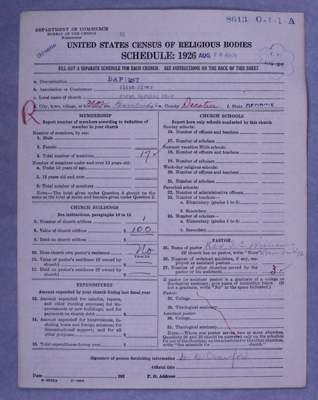 Scan of Negro Baptists: 8613