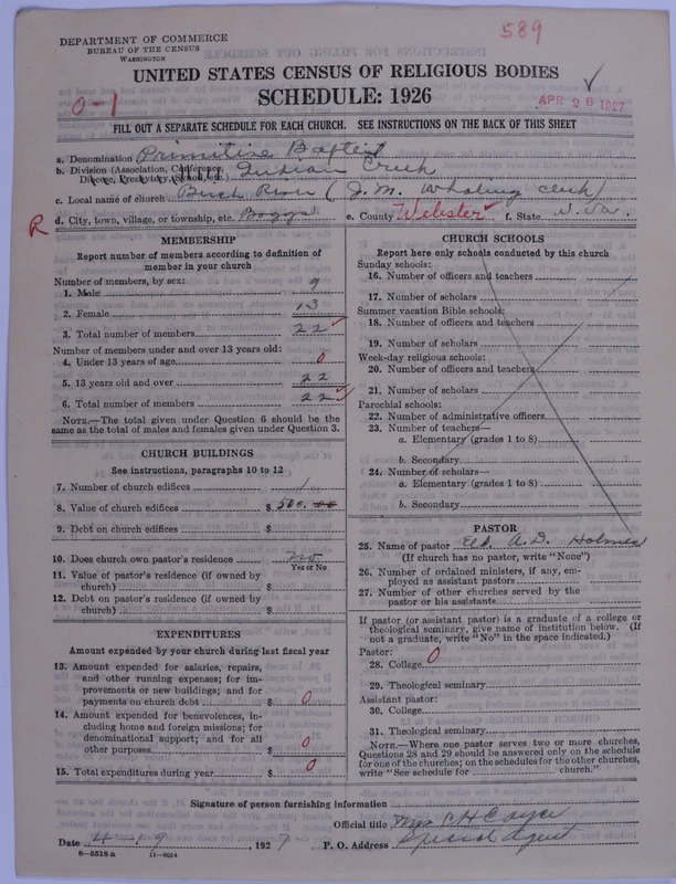 Scan of Primitive Baptists: 589