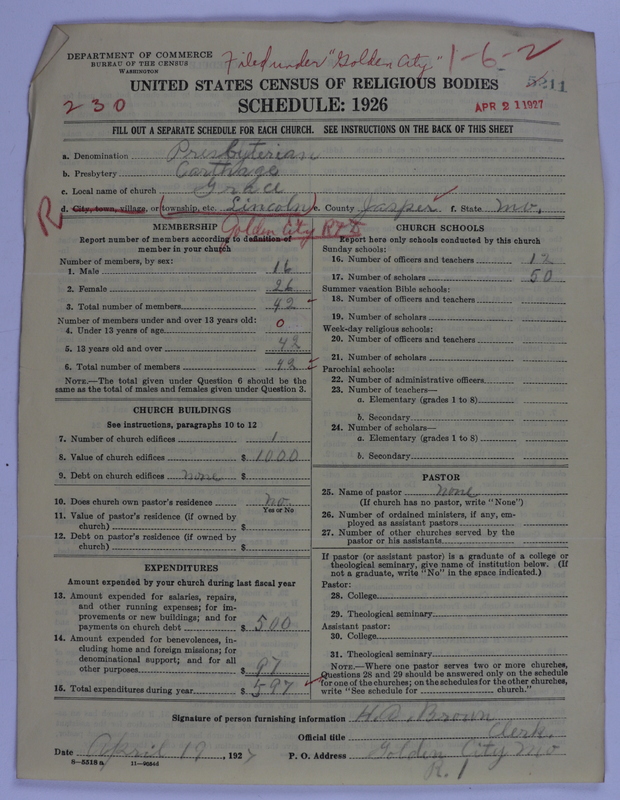 Scan of Presbyterian Church in the United States of America: 5211