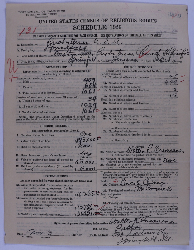 Scan of Presbyterian Church in the United States of America: 3839
