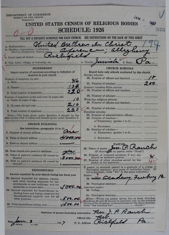 Scan of Church of the United Brethren in Christ: 323