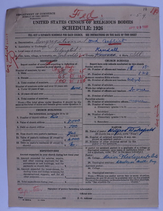 Scan of Federated Churches: 10