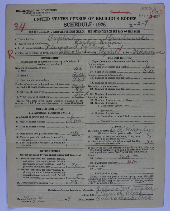 Scan of Landmark Baptist of America: 503