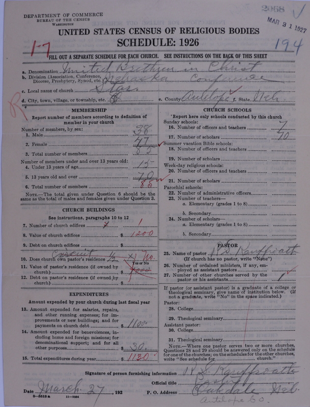 Scan of Church of the United Brethren in Christ: 2068