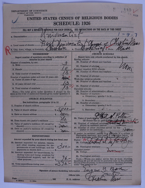 Scan of Universalist Church: 115