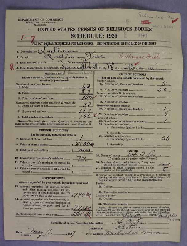 Scan of Lutheran Free Church: 180